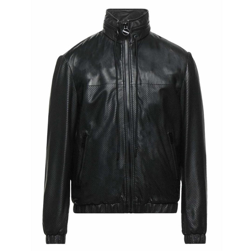Diesel L-Name Black Leather Jacket