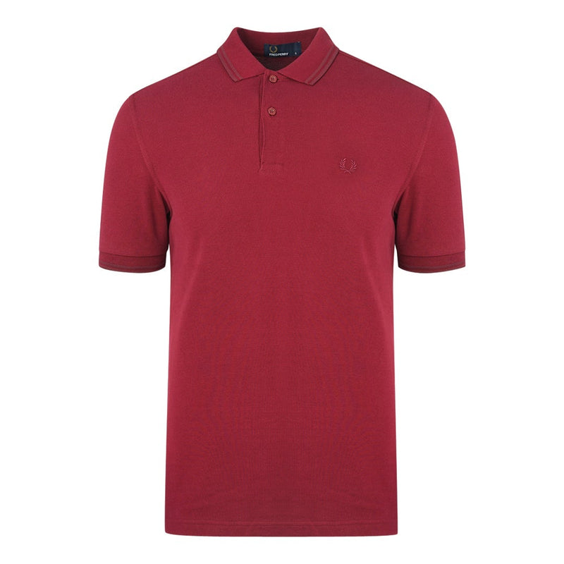 Fred Perry Twin Tipped M3600 A27 Dark Red Polo Shirt