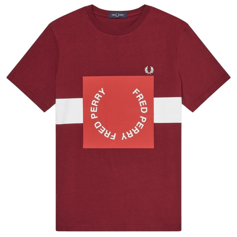 Fred Perry M8521 A27 Graphic Red T-Shirt