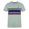 Fred Perry M8625 420 Stripped Grey T-Shirt