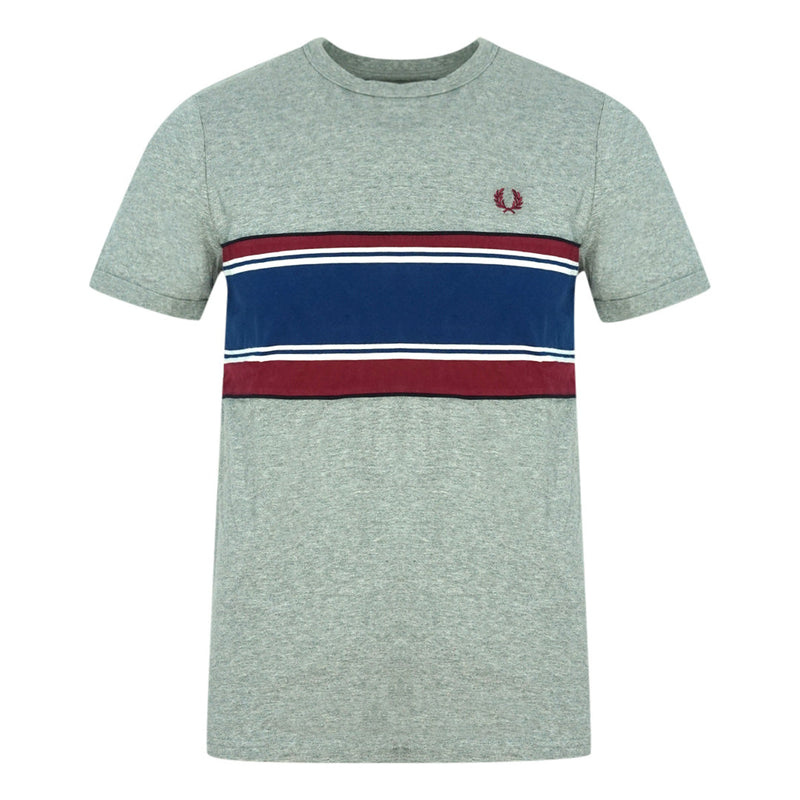 Fred Perry M8625 420 Stripped Grey T-Shirt