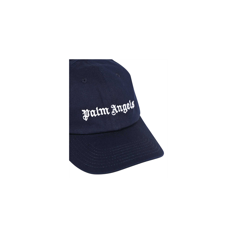 PALM ANGELS LOGO CAP IN NAVY