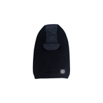 STONE ISLAND PURE WOOL SKI HAT WITH NYLON METAL IN NAVY BLUE