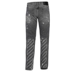 Off-White OMYA102S22DEN0011101 Slim Fit Grey Jeans