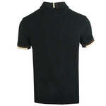 Aquascutum QMP023 02 Black Polo Shirt - Style Centre Wholesale