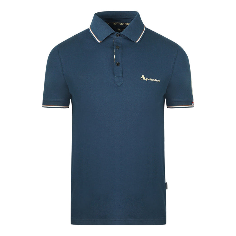 Aquascutum QMP024 81 Blue Polo Shirt