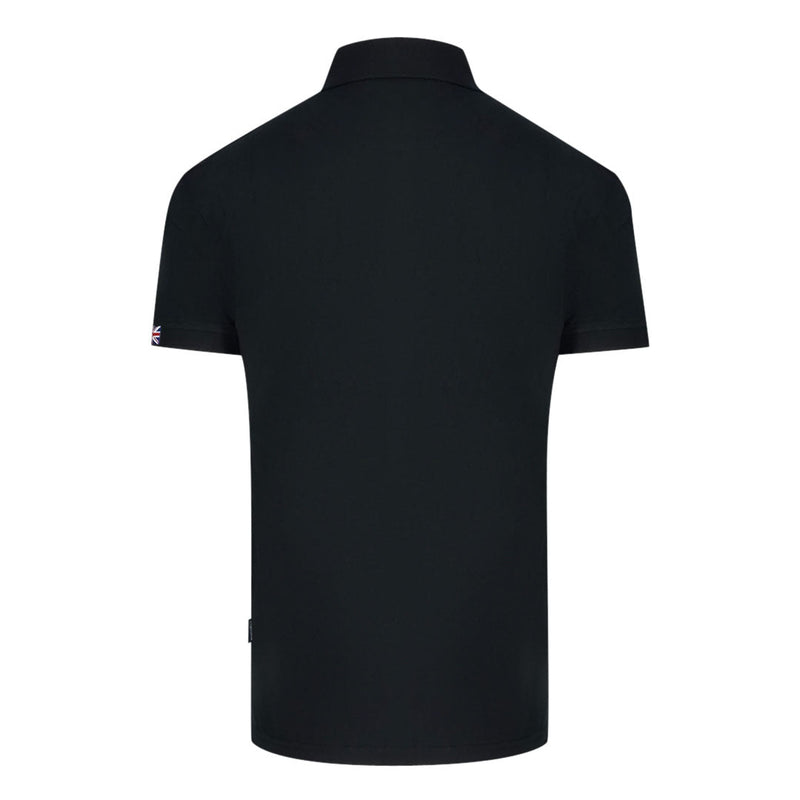 Aquascutum QMP050 99  Black Polo Shirt