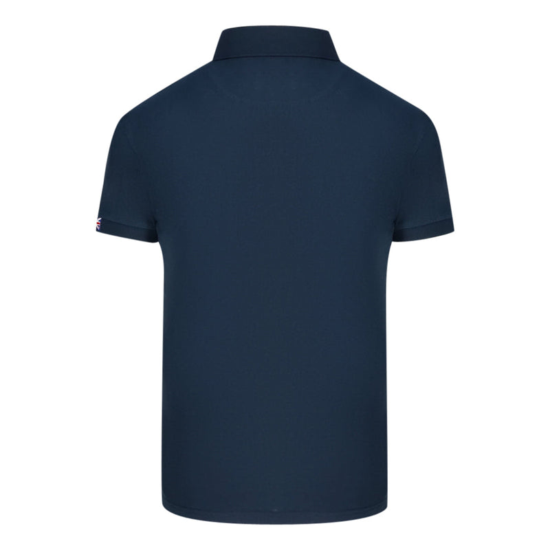 Aquascutum QMP053 85 Navy Blue Polo Shirt