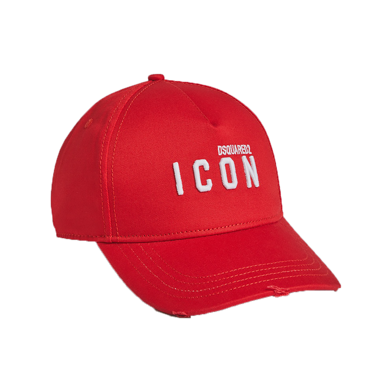 DSQUARED MINI ICON LOGO CAP IN RED