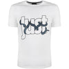 Just Cavalli Snake Wrapped Logo White T-Shirt