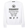 Dsquared2 Cool Fit S74GU0425 S25042 100 White Sweater