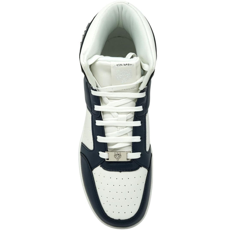 Philipp Plein Sport SIPS992 85 White and Navy Sneakers