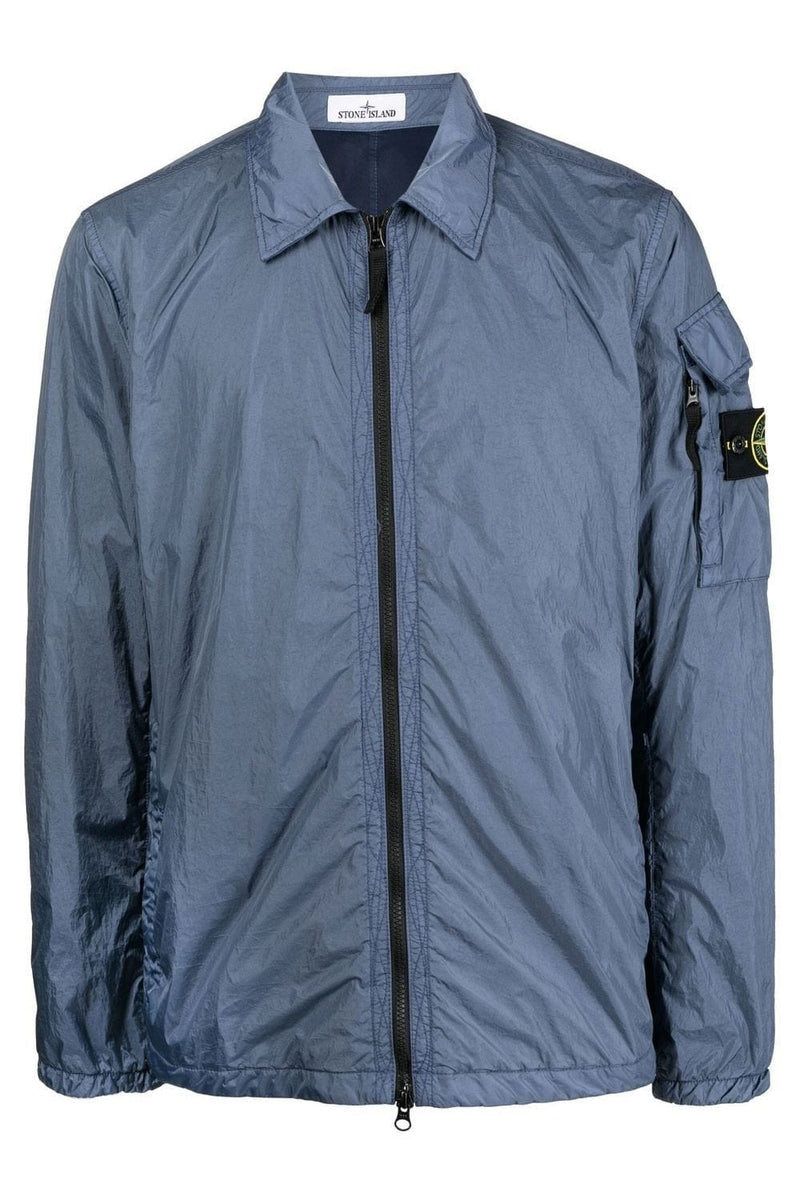 STONE ISLAND GARMENT DYED CRINKLE REPS R-NY IN BLUE