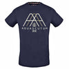 Aquascutum Triple A Logo Navy Blue T-Shirt