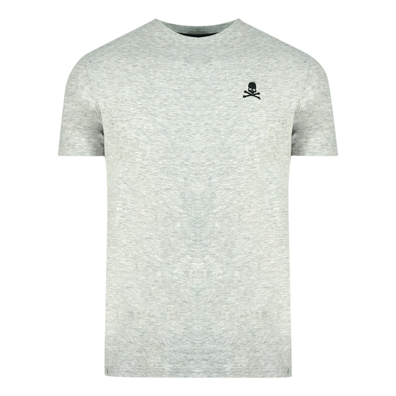 Philipp Plein UTPG11 94 Skull And Crossbones Logo Grey Underwear T-Shirt