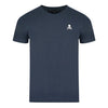 Philipp Plein UTPV01 85 Skull And Crossbones Logo Navy Underwear V-Neck T-Shirt