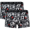 Philipp Plein Dollar Logo UUPB31 99 Black Boxer Shorts Two Pack