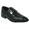 Versace Collection Buckle Logo Leather Brown Shoes