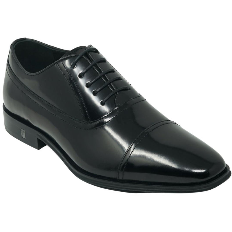 Versace Collection Oxford Leather Black Shoes