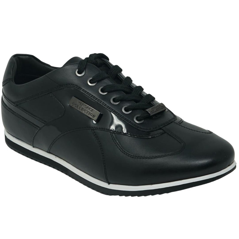 Versace Collection V90696S VM00212 V000C Logo Black Sneakers